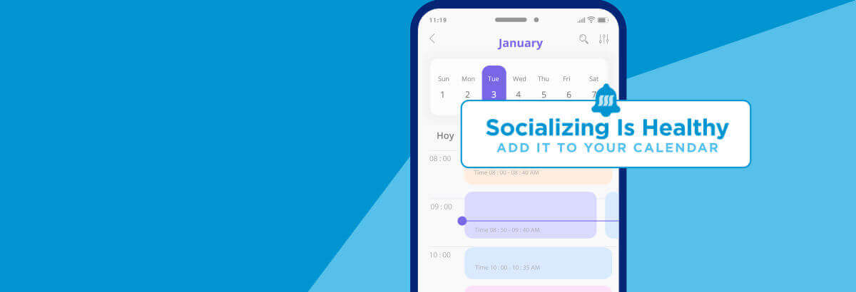 Download the NEW digital calendar, Socializing Is Healthy