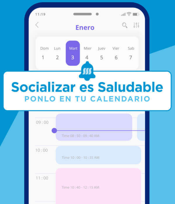 Descarga el NUEVO calendario digital Socializar es saludable